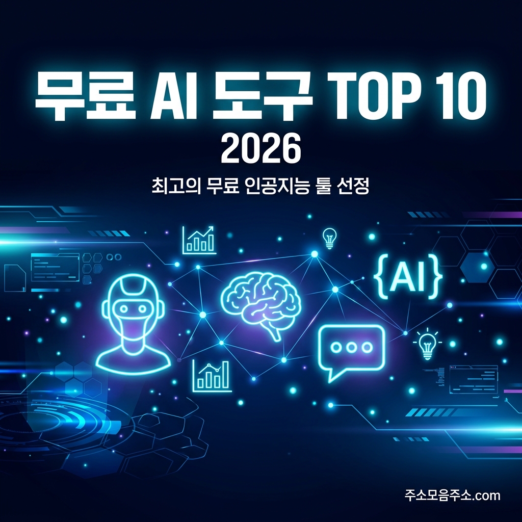 2026년 무료 AI 도구 TOP 10 — 주모주 주소모음